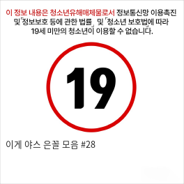 이게 야스 은꼴 모음 #28